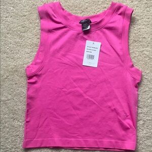 Vibrant Pink Sleeveless Tank Top
